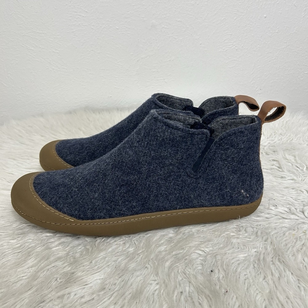 Huckberry Greys Wool Sz 12 Men's Blue Outdoor Slipper Boot Chelsea Slip On 64884